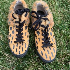 🚨Vintage Mihara Yasuhiro Cheetah Print Fur Sneakers Artist Special❤️‍🔥🔌